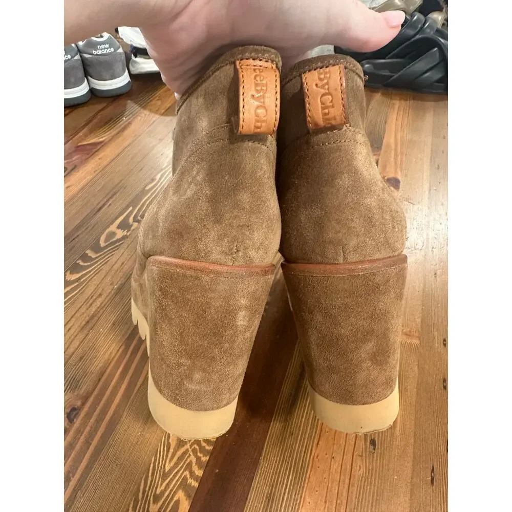 See by Chloe Ethel Wedge Booties Size EU 39 US 9